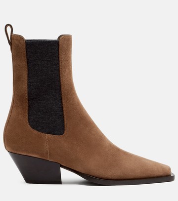 Brunello Cucinelli Monili suede Chelsea boots