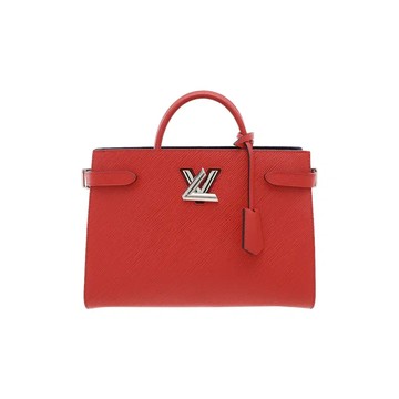 LOUIS VUITTON M54811 COQUELICOT TWIST 轉釦EPI水波紋皮革手提包公事包肩背包