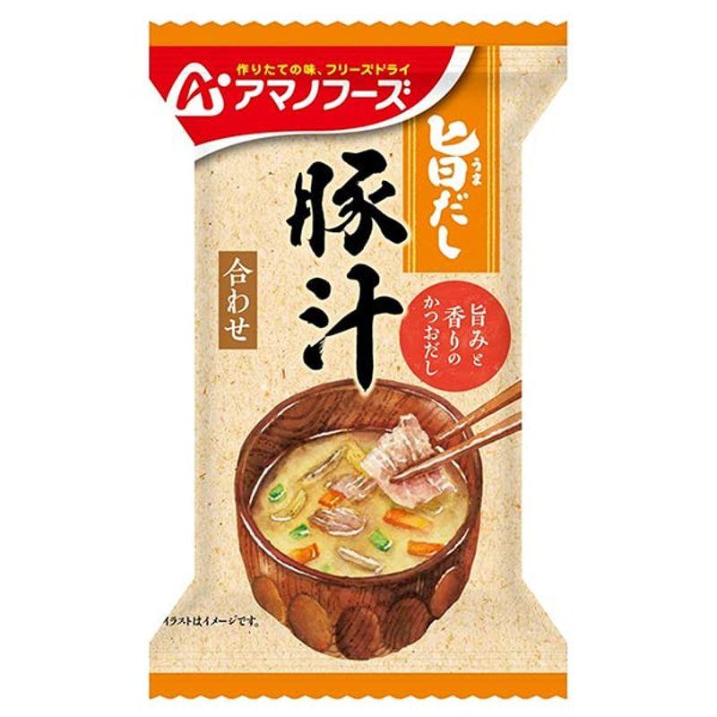 アマノフーズ フリーズドライ 旨だし 豚汁 10食×6箱入