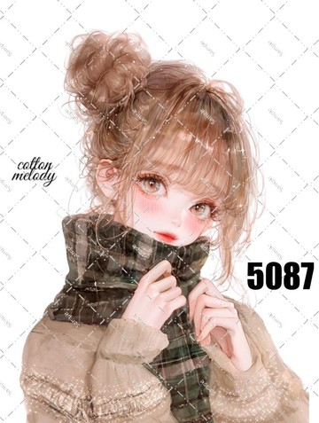 original sticker no.5087 人物貼紙 原創貼紙 原創人物貼紙 裝飾貼紙 cotton melody