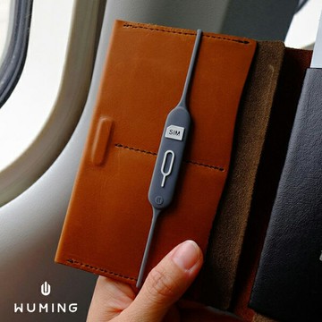 防丟 SIM卡 收納 矽膠套 收納套 取卡針 護照線套 線套 多功能 護照 出國 旅行  『無名』 Q01120