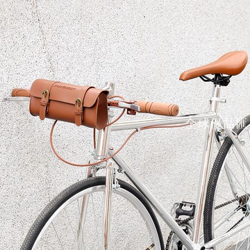 【全球優品匯】自行車復古車頭包電動滑板車掛包公路車騎行皮革收納包配件