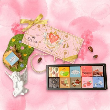 【Diva Life】比利時巧克力片10入禮盒 | 告白、送禮、限量加贈情鎖