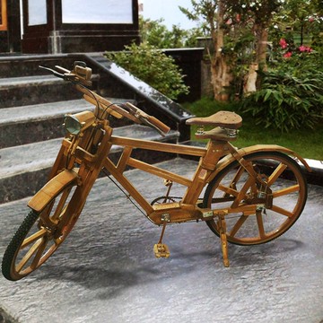 【吉迪市100%全柚木家具】SS001 柚木腳踏車 單車 裝飾 工藝品