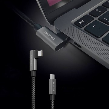 ONPRO 彎頭 雙type-c充電線 200公分  雙 type c 充電線
