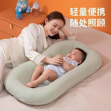 [涼爽冰絲]兒床中床防偏頭防吐奶寶寶睡窩嬰兒床防壓睡覺