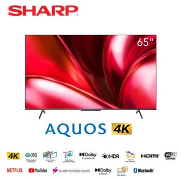 SHARP夏普 65吋 4K UHD 液晶顯示器 4T-C65GN7000X (含基本安裝)省13000 送2好禮