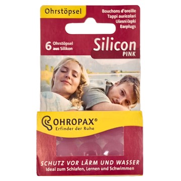 OHROPAX 安耳悠 德國矽膠耳塞 SILICOM PINK 防噪音 睡眠 游泳  6枚  1組