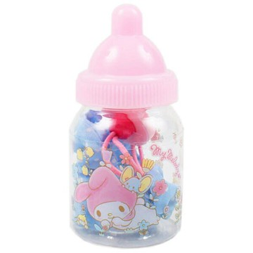 【震撼精品百貨】My Melody 美樂蒂 美樂蒂兒童髮飾組附奶瓶造型收納罐(粉藍) 震撼日式精品百貨