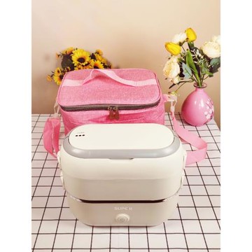 適用蘇泊爾電熱飯盒手提袋收納防水上班族洋氣提飯包帶飯保溫便當