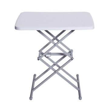 Cotton Field 棉花田傢飾 安佳多功能四檔可調式升降桌 桌面64x45cm 可調高度39/50/60/68cm  白色