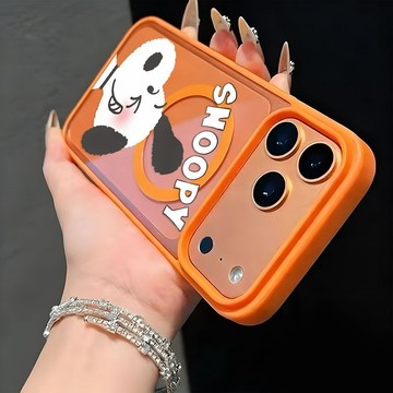 快樂小狗iPhone蘋果17e 16/15pro防摔14/13防護保護殼12/11手機殼 潮 創意
