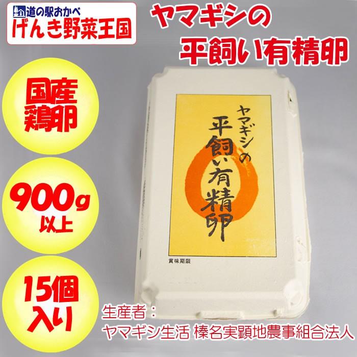 ヤマギシ 平飼い有精卵 15個入