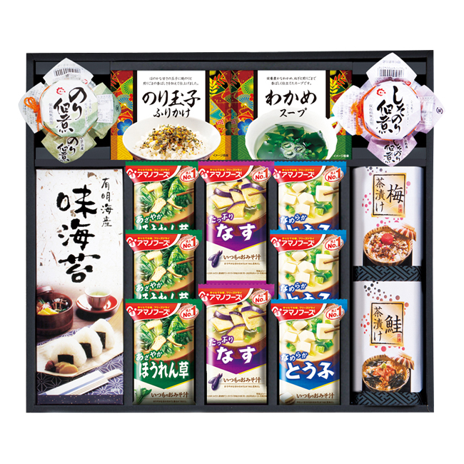 内祝い　食品｜｜アマノ　フリーズドライみそ汁＆食卓詰合せ　No.50　※消費税・8％｜お祝いのお返し