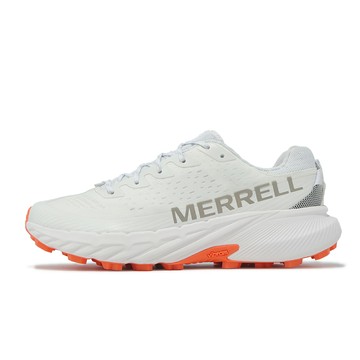Merrell 越野跑鞋 Agility Peak 5 男鞋 白 橘 回彈 抓地 戶外 運動鞋 ML068693