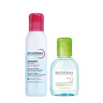 【全新包裝】濃妝神卸組（舒敏高效眼唇卸妝液 125ml＋平衡控油潔膚液 100ml）