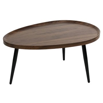 FAmILyLIFE 生活 木冶山居 Carmel梨形茶几 80cm WO-026-WA 80 x 55 x 38cm 4.5kg  胡桃木