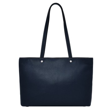 【FOSSIL】Jessie 真皮托特包-藍色 ZB11105545