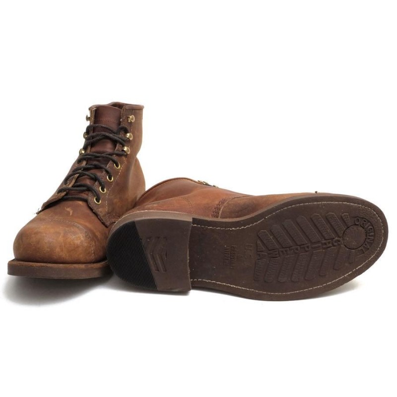 CHIPPEWA チペワ ワークブーツ OD857 6INCH TAN CRAZY HORSE ...