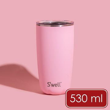 《S well》Tumbler不鏽鋼滑蓋保溫杯-櫻花粉530ml-- swell水壺保溫杯 保冷保冰杯 推蓋直飲杯 環保杯 便攜杯 咖啡杯 隨行杯