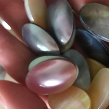 純美珍珠橢圓形海水馬貝珍珠裸本馬貝珍珠15-28mm馬貝裸珠