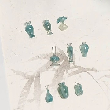 💥臺灣有貨💥免運💥國潮瓶子美甲模具國風美甲青花瓷美甲飾品立體中式花瓶穿戴甲模具熱賣