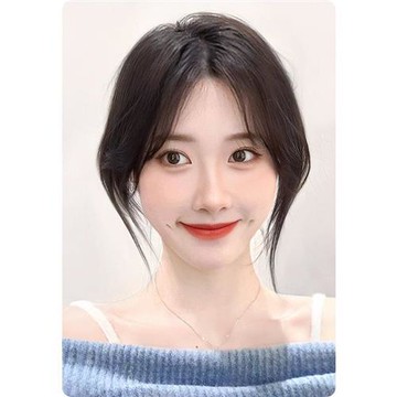 【米蘭精品】現貨+預購 假瀏海全真髮假髮補髮片-氣質慵懶中分瀏海女假髮2色74ka26