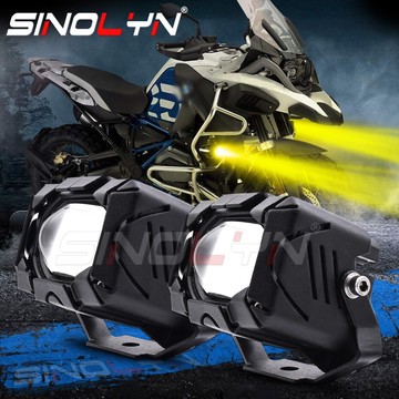 100W 機車霧燈 防水外掛霧燈 白黃光 雷霆王 YAMAHA 山葉 勁戰125 24V12V  LED大燈 開關線組