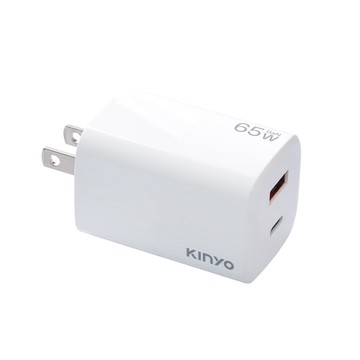 KINYO 65W氮化鎵雙孔充電器 PDCB-165