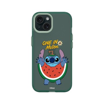 iPhone 15 Clear 憂墨綠 - 迪士尼-史迪奇 Disney Stitch - 史迪奇 - 西瓜甜不甜