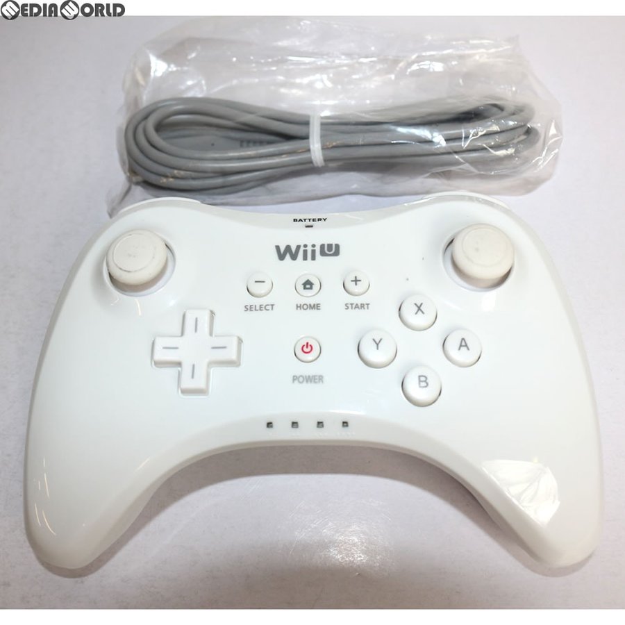 中古即納』{ACC}{WiiU}Wii U PROコントローラー Shiro 白 シロ 任天堂(海外版)(WUP-A-RSWA-USZ)(20121118)  通販 LINEポイント最大0.5%GET | LINEショッピング