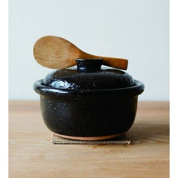 4TH-MARKET 日本製 遠紅外線 炊飯鍋 2合 黑 1200ML