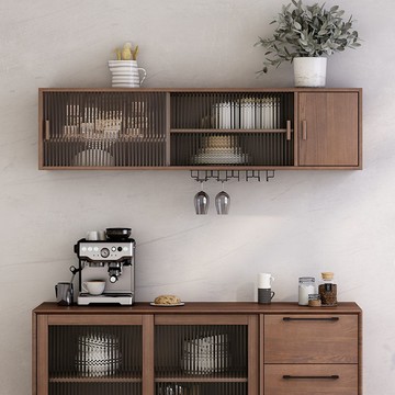 免運/可開發票 墙上置物架 壁挂架 實木吊柜壁柜掛墻廚房客廳臥室請壁柜墻上儲物柜壁櫥餐邊柜壁掛式 快速出貨