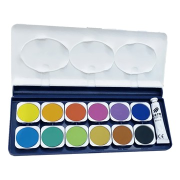 KUM 庫姆 粉餅水彩 Set  7.5ml  12色