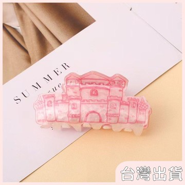 ✨臺灣出貨✨【飾飾如意】防醋酸亞克力新款氣質卡通多巴胺後腦勺髮飾頭飾鯊魚雙面可愛髮夾