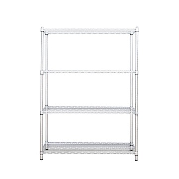 【dayneeds】荷重型 90x45x120公分 電鍍(鎖管)四層波浪架