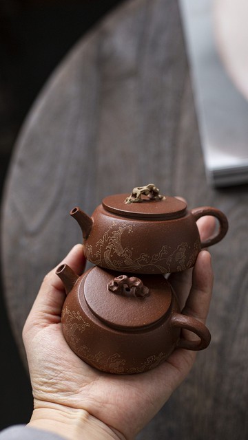 太湖石  筑金 100cc 原矿降坡料 水色润泽易泡养 壶盖钮仿制宜興