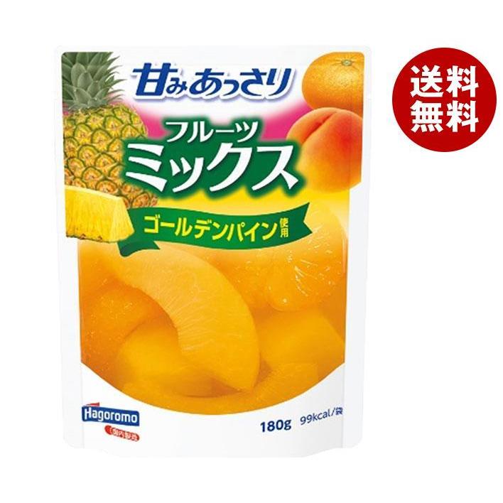 はごろもフーズ 甘みあっさり ミックス 180gパウチ×6袋入｜ 送料無料 フルーツ 果物 ミカン パイン もも 桃 ミックス