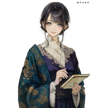 【9 月新品】07-141-0156 人物貼紙 幻想復古浪漫喫茶