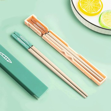 便攜式筷子盒單人裝學生大人上班族高檔餐具收納盒外出攜帶一人用