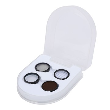 4 合 1 無人機鏡頭濾鏡套裝適用於 NEO 光學玻璃 ND8 CPL 藍色條紋黑色擴散 1/4 Vlogging Mc