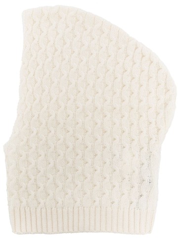 Fabiana Filippi - cable-knit cashmere beanie - women - Cashmere - One Size - Neutrals
