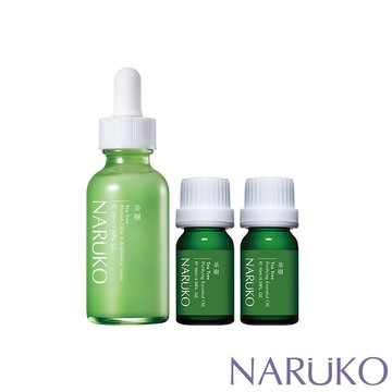 【NARUKO牛爾】 茶樹痘痘油2入+抗痘美白精華30ml(精華液/粉刺毛孔/水楊酸)