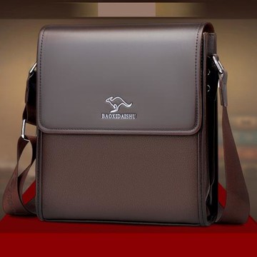 單肩包男包2026大容量翻蓋公文包男士商務斜挎包休閑背包文件掛包