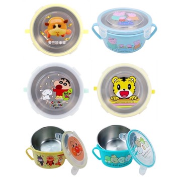 媽媽買 不鏽鋼隔熱餐碗  雙耳碗 幼稚園餐碗 巧虎 角落  佩佩豬 汪汪隊 KT 美樂蒂 酷洛米 迪士尼 貓福 吉伊卡哇