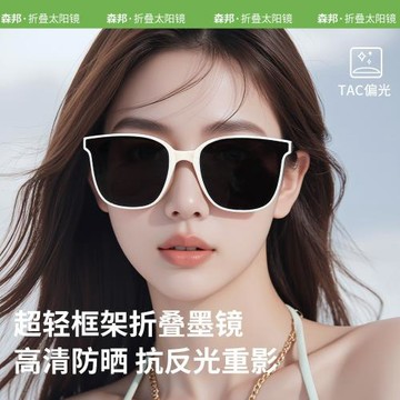 2025年新款成人折疊太陽鏡大框時尚潮流男女佩戴偏光TR+金屬 K888
