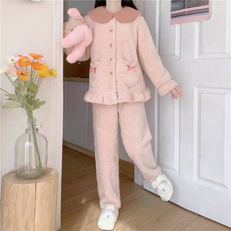 パジャマ ルームウェア レディース 部屋着 上下セット 襟付き もこもこ ピンク ハート かわいい 大人可愛い きれいめ 大人 シンプル おしゃれ お洒落 レトロ 通販 Lineポイント最大0 5 Get Lineショッピング