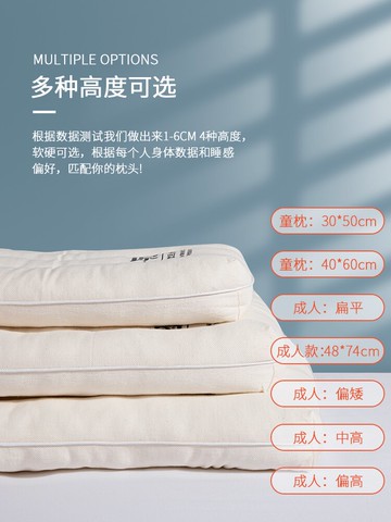A類枕頭低枕記憶枕芯護頸椎助睡眠單人男整頭女單個裝兒童一只裝