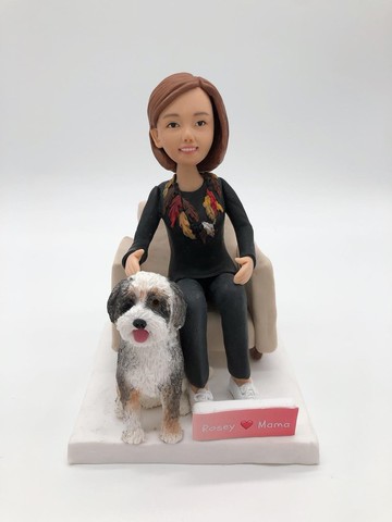 與毛孩的舒適生活 場景 榮休禮物、人像公仔擺設、寵物公仔