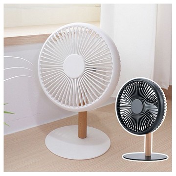 KINYO~原木質感充電桌扇7吋(UF-7059)1入 款式可選